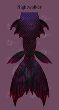 Load image into Gallery viewer, Nightwalker swimmable mermaid tail