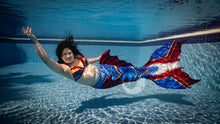 Load image into Gallery viewer, Heroic Defender swimmable mermaid tail