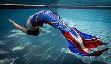 Load image into Gallery viewer, Heroic Defender swimmable mermaid tail