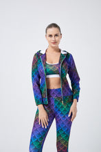 Load image into Gallery viewer, Scale Print Hooded Jacket