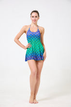 Load image into Gallery viewer, Scale Print Mini Halter Dress