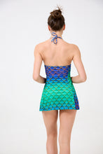 Load image into Gallery viewer, Scale Print Mini Halter Dress
