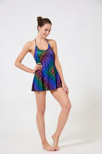 Load image into Gallery viewer, Scale Print Mini Halter Dress