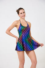 Load image into Gallery viewer, Scale Print Mini Halter Dress
