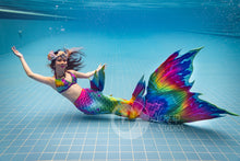 Load image into Gallery viewer, Rainbow Mayhem swimmable mermaid tail