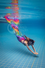 Load image into Gallery viewer, Rainbow Mayhem swimmable mermaid tail