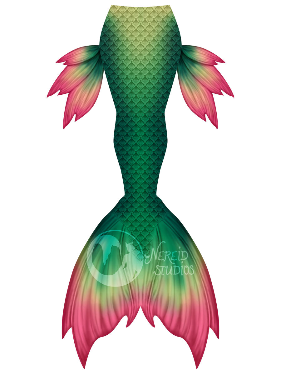 バレエ typeQ mermaid blurred flower brown stina Spring Blossom swimmable mermaid tail [LEGACY FABRIC