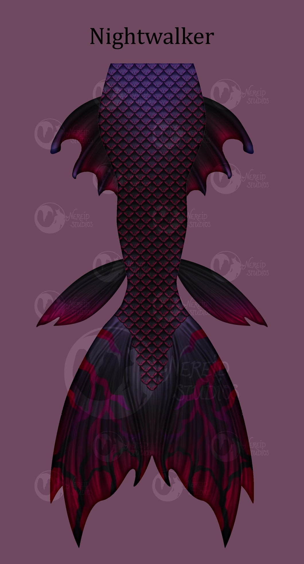 Nightwalker swimmable mermaid tail