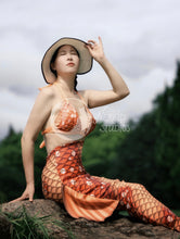 Load image into Gallery viewer, [NSxMC] Mushroom Koi triangle bikini top
