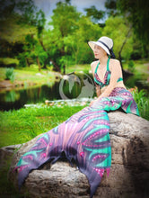 Load image into Gallery viewer, [NSxMC] Mushroom Forest swimmable mermaid tail

