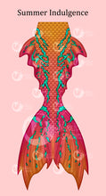 Load image into Gallery viewer, Summer Indulgence swimmable mermaid tail [NEW FABRIC]
