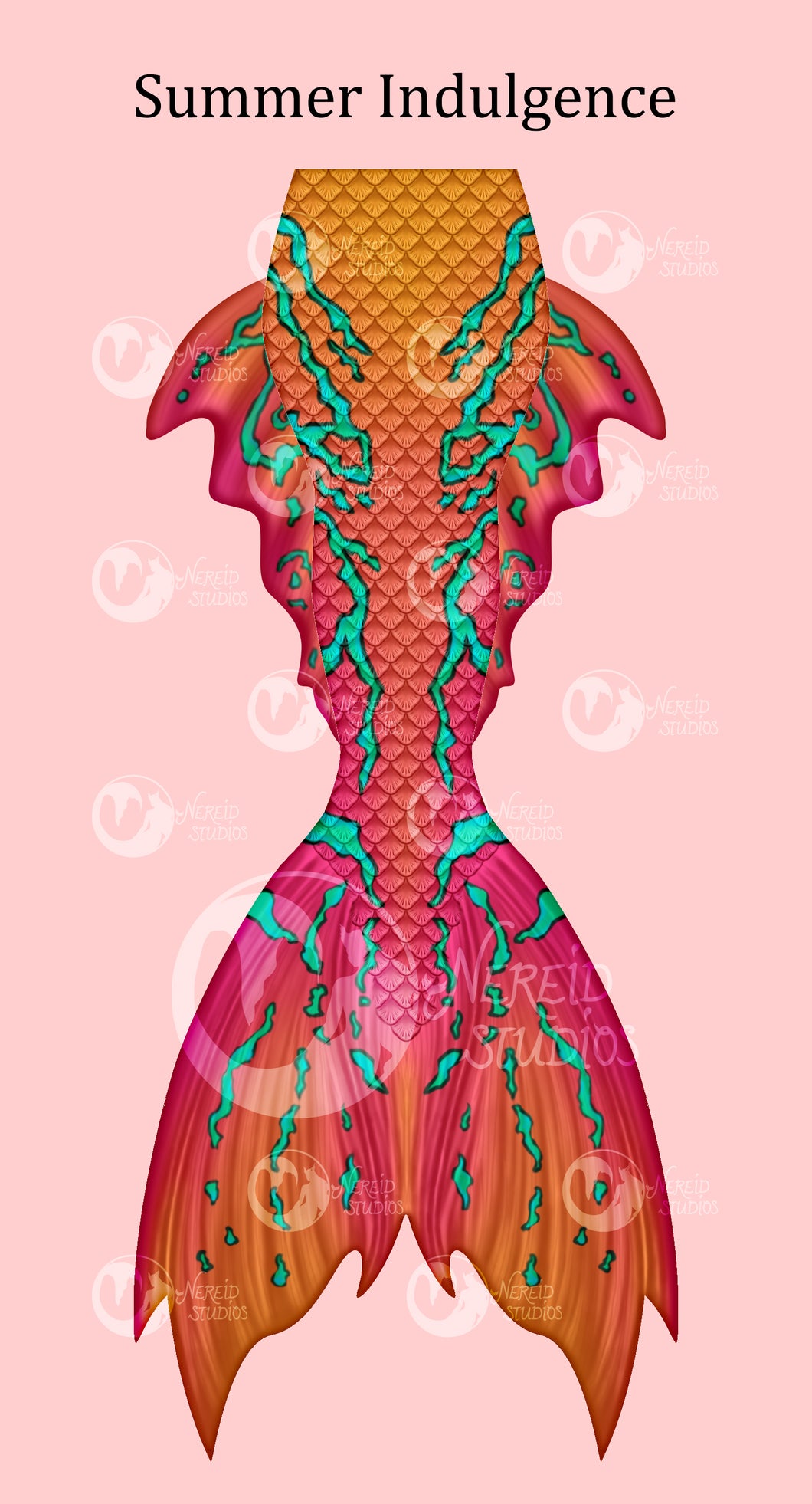 Summer Indulgence swimmable mermaid tail [NEW FABRIC]