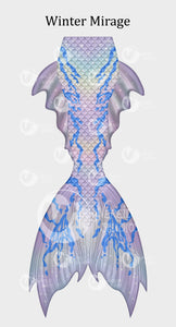 Winter Mirage swimmable mermaid tail [NEW FABRIC]