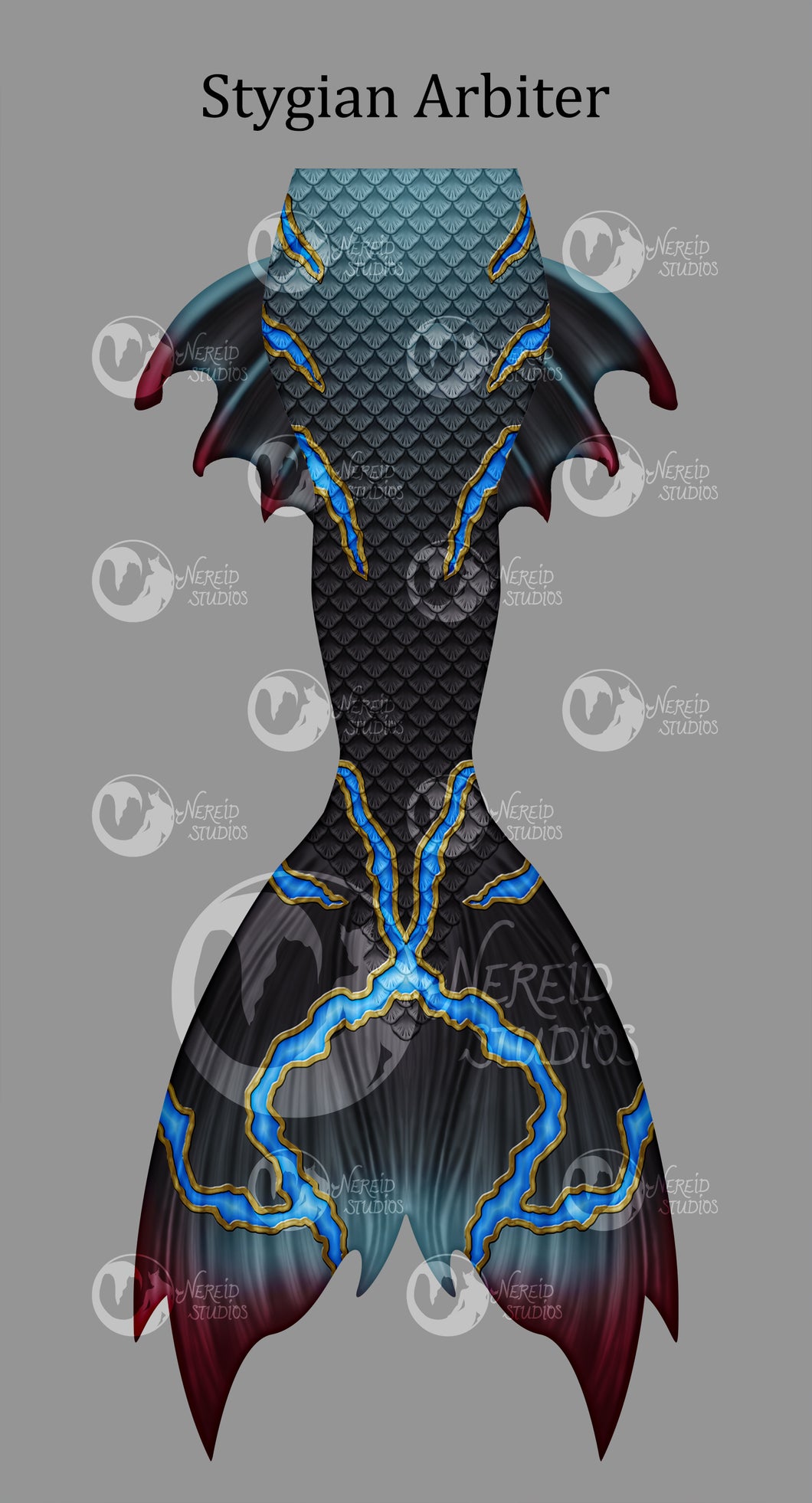 Stygian Arbiter swimmable mermaid tail