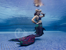 Load image into Gallery viewer, Acid Malevolence swimmable mermaid tail
