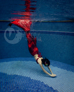 Autumn Foliage swimmable mermaid tail [LEGACY FABRIC]