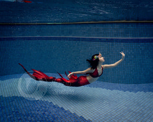 Autumn Foliage swimmable mermaid tail [NEW FABRIC]
