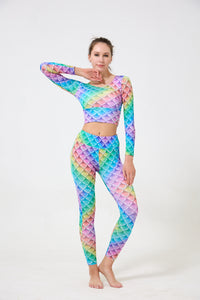 Scale Print Leggings