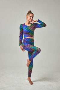 Scale Print Leggings