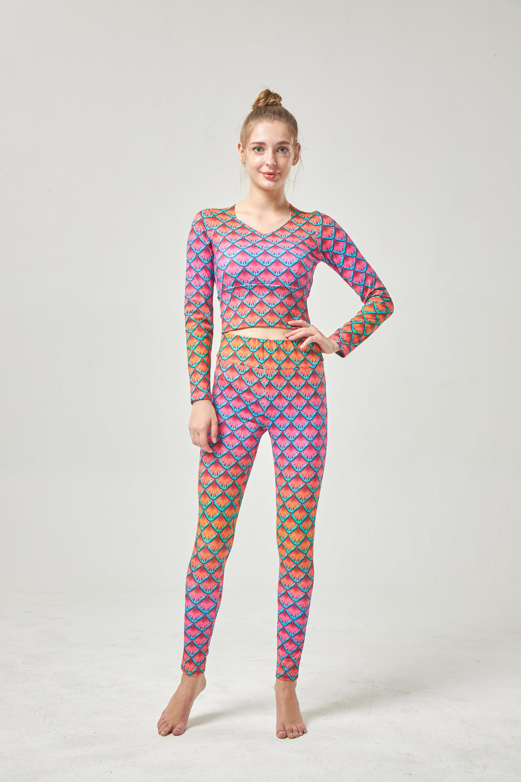 Scale Print Leggings