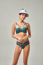 Load image into Gallery viewer, Acid Malevolence balconette swim top
