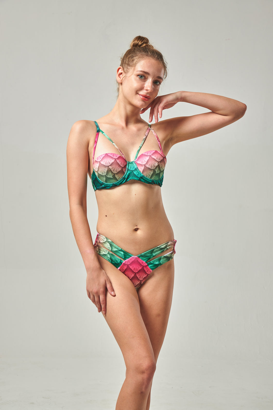 Spring Blossom balconette swim top
