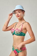Load image into Gallery viewer, Spring Blossom balconette swim top
