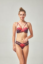 Load image into Gallery viewer, Autumn Foliage balconette swim top
