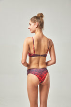 Load image into Gallery viewer, Autumn Foliage balconette swim top
