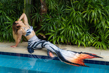 Load image into Gallery viewer, Monochrome Cardinal swimmable mermaid tail
