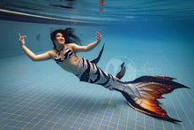 Load image into Gallery viewer, Monochrome Cardinal swimmable mermaid tail
