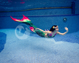 Spring Blossom swimmable mermaid tail [LEGACY FABRIC]