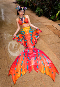 Summer Indulgence swimmable mermaid tail [LEGACY FABRIC]