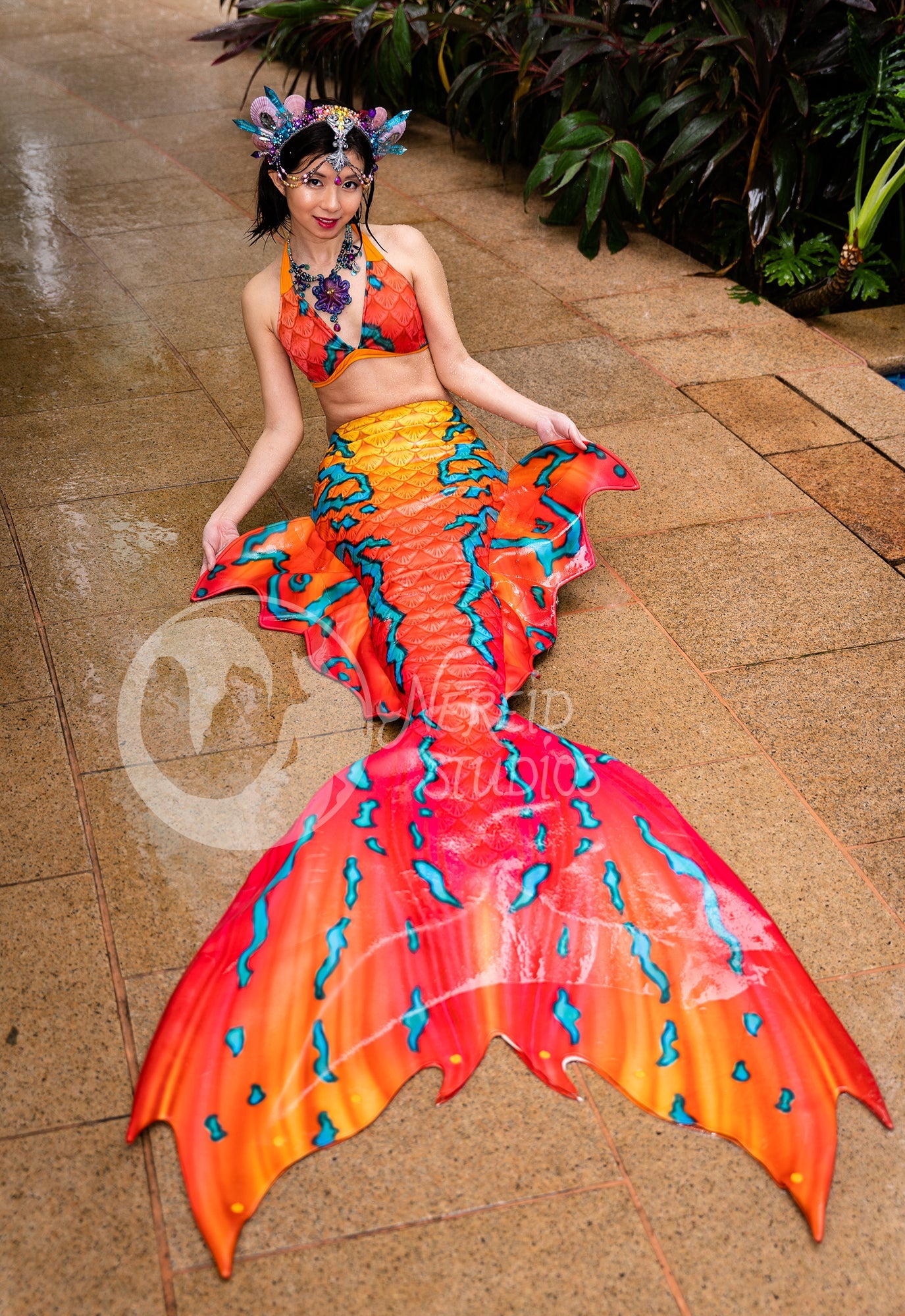 floral mermaid dress Autumn Odyssey Mermaid Dress Teuta Matoshi