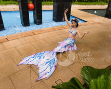 Load image into Gallery viewer, Winter Mirage swimmable mermaid tail [NEW FABRIC]

