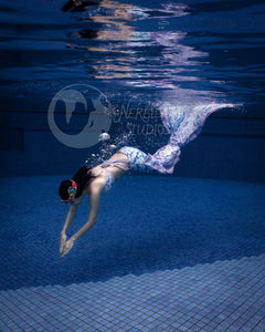 Winter Mirage swimmable mermaid tail [NEW FABRIC]