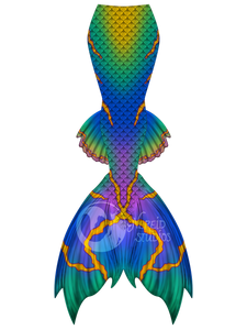 Jewel Goby swimmable mermaid tail [LEGACY FABRIC]