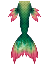 Load image into Gallery viewer, Spring Blossom swimmable mermaid tail [LEGACY FABRIC]

