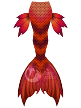 Load image into Gallery viewer, Autumn Foliage swimmable mermaid tail [LEGACY FABRIC]
