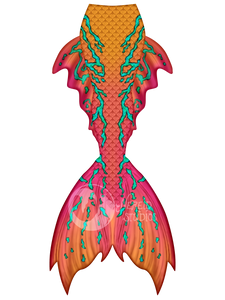 Summer Indulgence swimmable mermaid tail [LEGACY FABRIC]