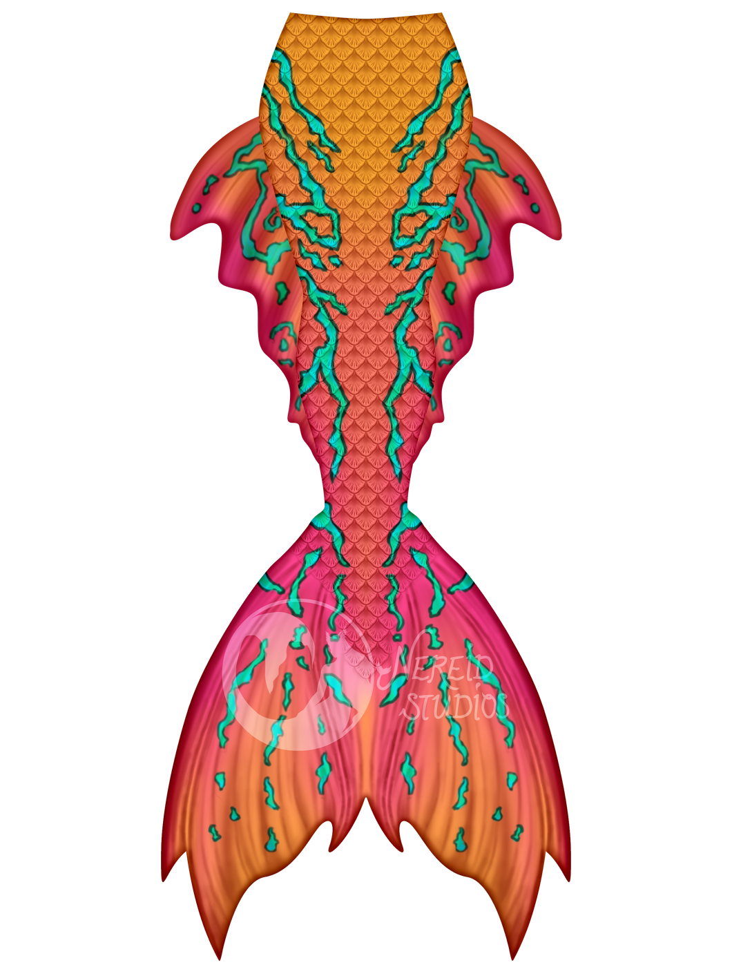 Summer Indulgence swimmable mermaid tail [LEGACY FABRIC]